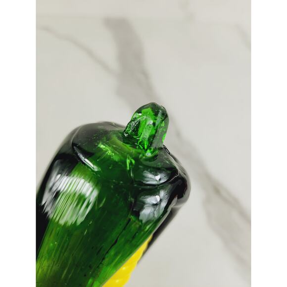 Art Glass Hand Blow Ear Sweet Corn Vegetable 8" Home Decor 90s Vintage - Picture 10 of 12